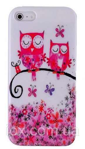 Силіконовий чохол совами для iphone 5/5S