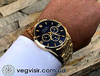 Мегакрутые мужские кварцевые часы Rolex золотой цвет Лучший подарок