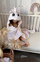 Полотенце с капюшоном динозаврик / детское банное полотенце / полотенце для малыша, детское махровое полотенце