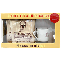 Кава з чашкою Мехмет Ефенді Mehmet Efendi 300g 12шт/ящ (Код: 00-00006400)