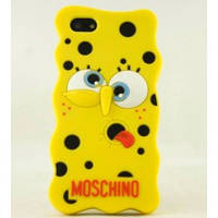 Силиконовый чехол "Губка Боб Moschino" для Iphone 5/5S