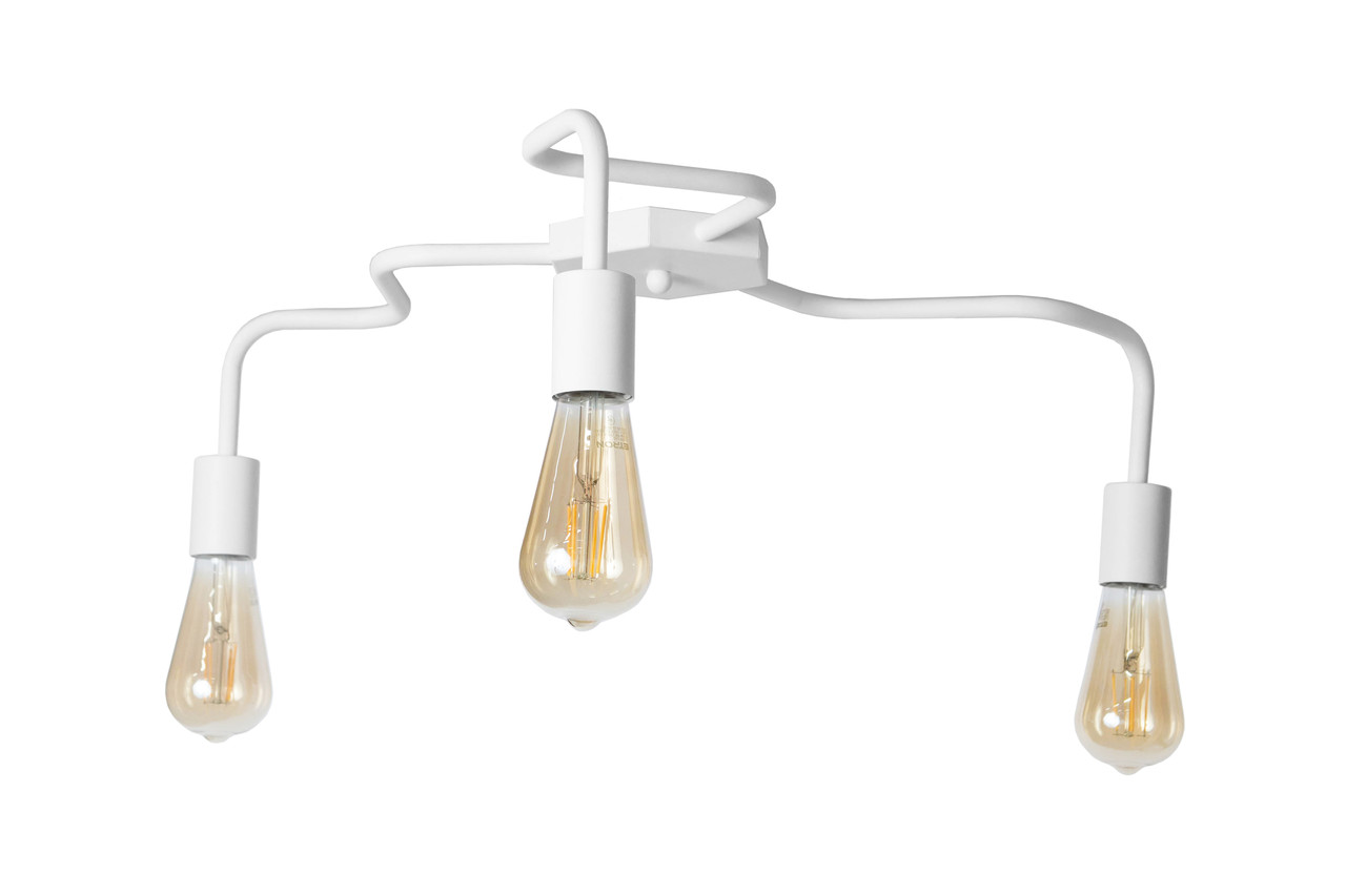 Стельова люстра павук біла на 3 лампи Laminari NL 17503-3 WH, фото 1