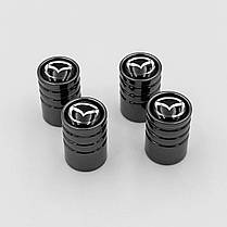 Захисні ковпачки на ніпелях MAZDA (Мазда) 4 шт Чорні, фото 6