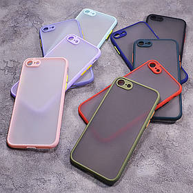 Пластиковий чохол з кольоровими боками і захистом на камеру Apple iPhone 7