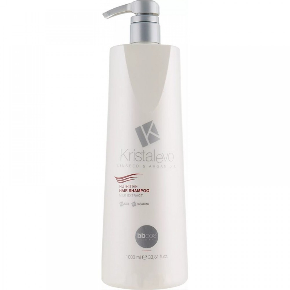 Шампунь Для Волосся Поживний BBCos Kristal Evo Nutritive Hair Shampoo, 1000 мл