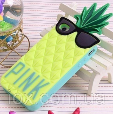 Силиконовый чехол Victoria's secret "Салатовый ананас" для Iphone 6/6S