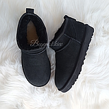 Жіночі уггі UGG australia ultra classic mini чорний, фото 4