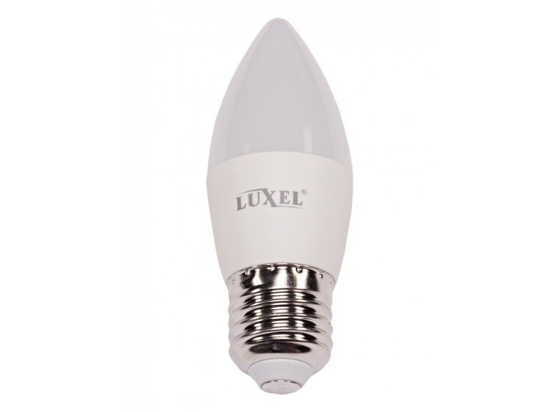 LUXEL Лампа LED C37 6w E27 4000K (047-NE)