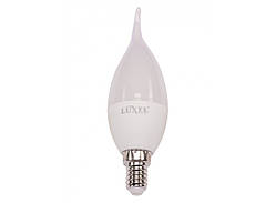 LUXEL Лампа LED СА37 6w E14 4000K (049-NE)