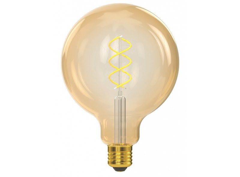 Лампа LUXEL G125 filament golden spiral 6w E27 1800K (070-HG)