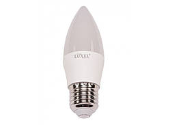 LUXEL Лампа LED C37 7w E27 4000K (042-N)