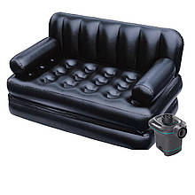 Надувний диван Bestway 75056, 188 х 152 х 64 см, з електричним насосом
