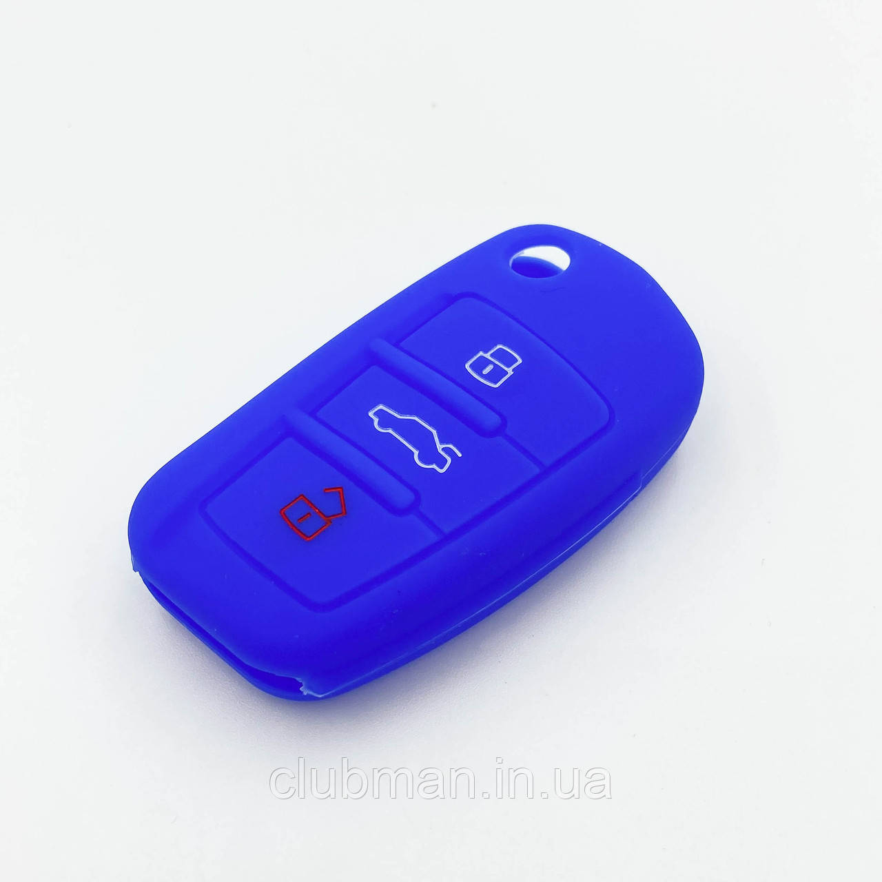 Силіконовий чохол для ключа AUDI (Ауді) A2 A3 A4 A6 A6L A8 S5 Q7 TT Синій