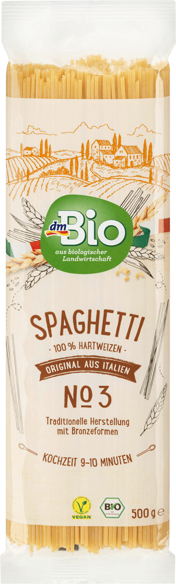 Органічні спагеті dm Bio Nudeln, Spaghetti, 500 г