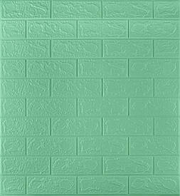 Самоклеюча декоративна 3D панель під цеглу м'ята 700x770x3мм