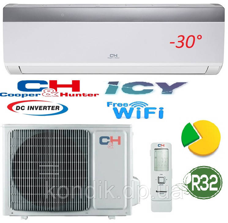 Кондиціонер Cooper&Hunter CH-S09FTXTB2S-NG ICY Inverter