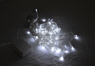 Електрогірлянда світлодіодна "Бурулька", тепло-білий колір 100LED ламп, 2.5х0.5М,220V (BPNY-01058) (102994)