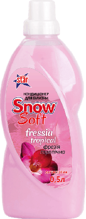 Кондиционер для белья Snow Soft Fressia Tropical (Тропичая фрезия) 500 мл, фото 1