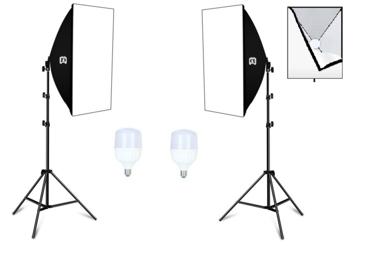 96Вт / 960Вт Набір постійного світла PZ 5070-96LED/лампа 48 W 5700°K*2шт для фото відео, фото 1