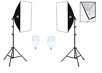 96Вт / 960Вт Набір постійного світла PZ 5070-96LED/лампа 48 W 5700°K*2шт для фото відео