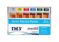 Гуттаперчевые штифты 28мм ISO 15-40 120шт