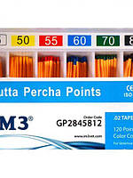 Гуттаперчевые штифты 28мм ISO 45-80 120шт