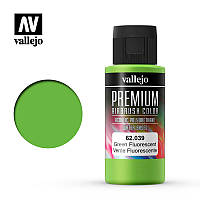 Флуоресцентный зеленый. Краска акрил-полиуретановая 60 мл. VALLEJO PREMIUM COLLOR 62039