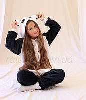 Кигуруми для девочек Панда веселая пижамы для маленьких детей и подростков Kigurumi 120 (на зріст 110-120см)