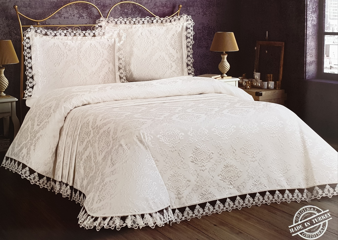 Покривало жакардове з наволочками My Bed "Damask" 240х260 см