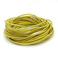Вощений шнур жовтий 1,5 мм