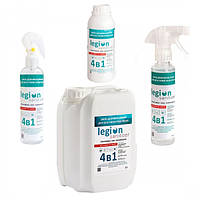 Без спиртовой, без хлорный антисептик-санитайзер для поверхностей «Legion sanitizer» 1% (250 мл, 1л, 5л)