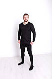 Чоловіча термобілизна велика, розміри зимові, чорні INDENA термокофта та штани чоловічі, розмір 5XL, фото 4
