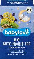 Органический, детский чай доброй ночи babylove Bio Baby Nacht Tee, 35 гр