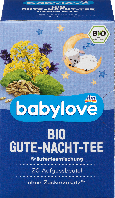 Органічний, дитячий чай добраніч babylove Bio Baby Nacht Tee, 35 гр