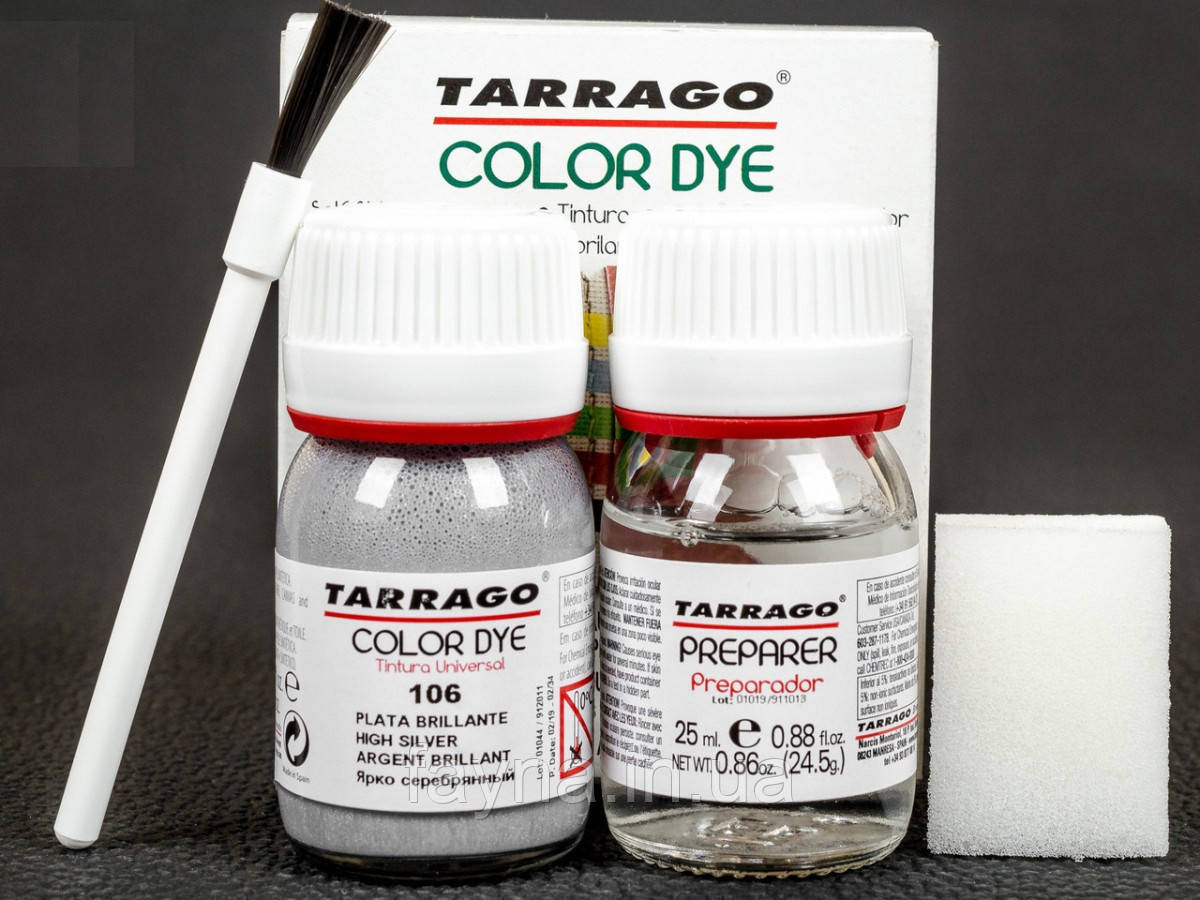 Барвник для гладкої шкіри та текстилю Tarrago Color Dye металік