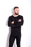 Комплект чоловічого термобілизни двошарового зимового INSANE термокофта і штани чоловічі чорного кольору розмір XXXL, фото 2