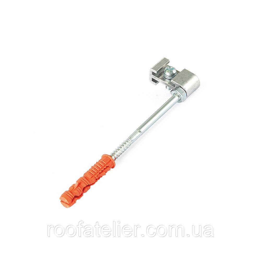 Гак хомута металевий 120 - 250 мм BRYZA / БРИЗА 90мм білий Польща, фото 1