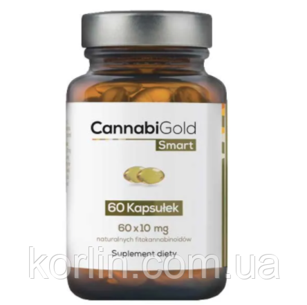 Конопляне Олія 60 капсул HemPoland CannabiGold Smart 60*10 mg Польща Доставка з ЄС