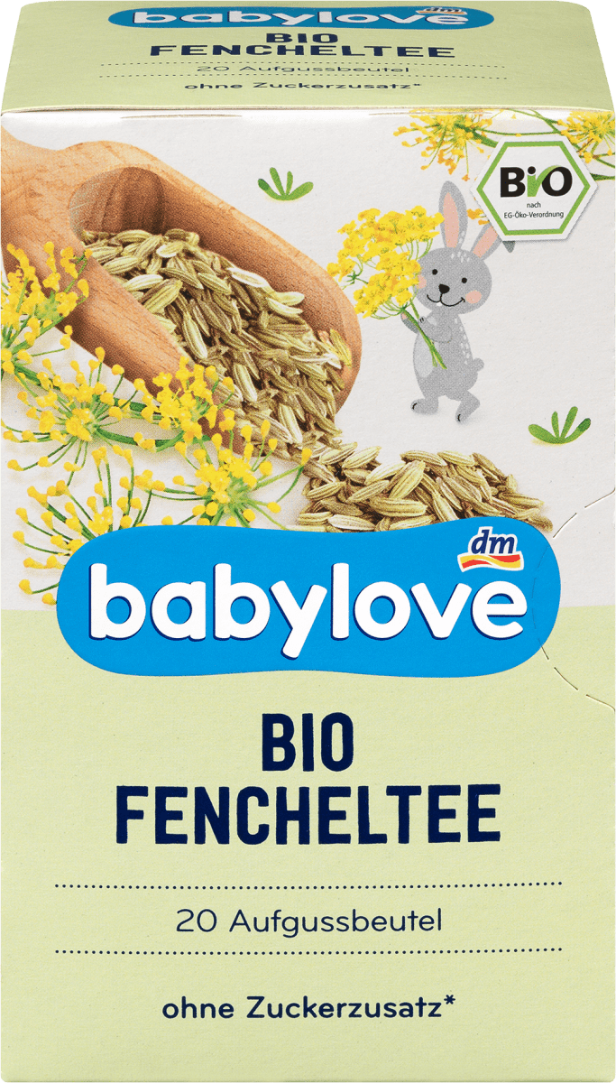 Органічний, дитячий чай із фенхелем babylove Bio Baby Fencheltee, 40 гр