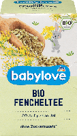 Органический, детский чай с фенхелем babylove Bio Baby Fencheltee, 40 гр