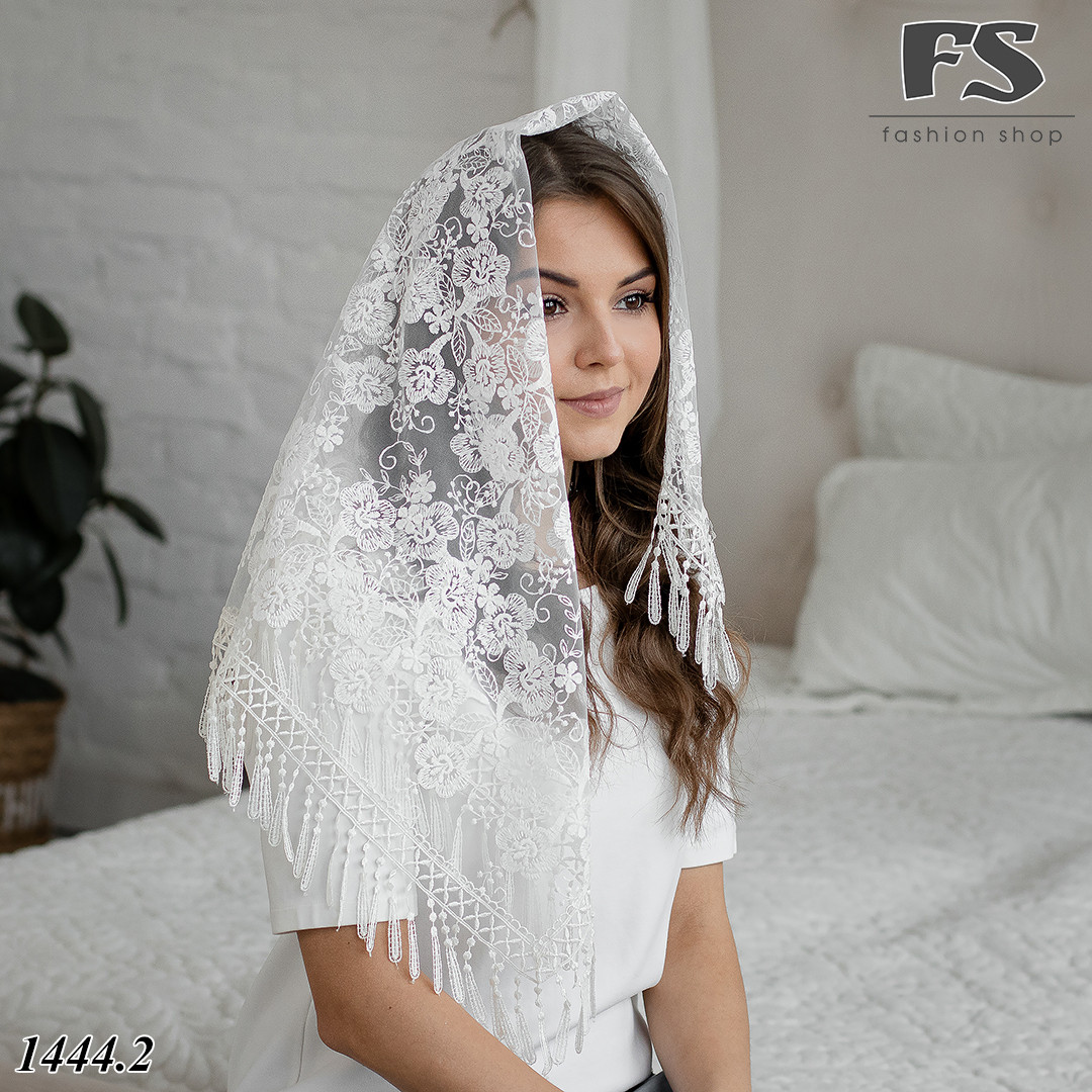 Свадебный платок айвори Мила - фото 1 - id-p1501381952