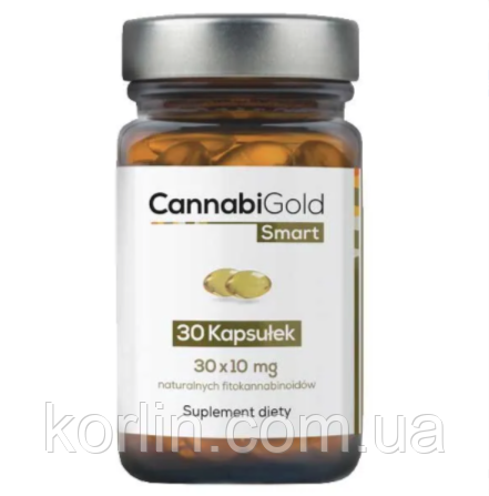 Конопляне Олія 30 капсул HemPoland CannabiGold Smart 30*10 mg Польща Доставка з ЄС