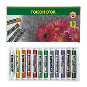 Пастель суха 12 кол. 8512 TOISON Koh-i-Noor