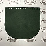 Клапан для сумки "Кокопеллi". Смарагдовий, фото 3