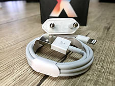 Зарядка + Кабель Lightning Apple iPhone 5, 5S, 6, 6S, 6Plus, 7, 7 Plus, 7+, 8, 8+,X, XR зарядний для айфона, фото 3