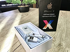 Зарядка + Кабель Lightning Apple iPhone 5, 5S, 6, 6S, 6Plus, 7, 7 Plus, 7+, 8, 8+,X, XR зарядний для айфона, фото 2