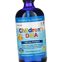 Риб'ячий жир для дітей Nordic Naturals children's DHA 530 mg Omega-3 473 мл полуниця, фото 5