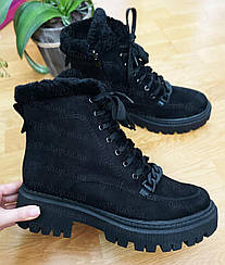 Жіночі зимові черевики великого розміру 41,42,43 на широку ногу,черевики жіночі зимові великих розмірів