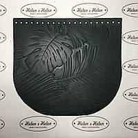 Клапан для сумки "Пальми". Смарагдовий