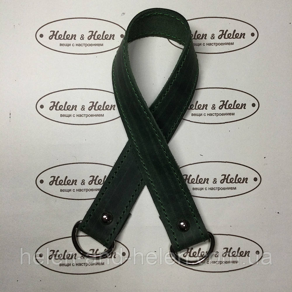 Ручка на півкільцях 40*2,5 (2) . Смарагдовий, фото 1